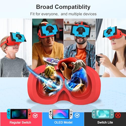 DEVASO Upgraded VR Headset for Nintendo Switch & Switch OLED, Switch ...